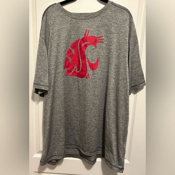 Washington State Cougars Primary Team Logo T-Shirt – Ash, Size 3X - Picture 1 of 3